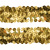 Тесьма с пайетками D16, шир. 30 мм/уп. 25+/-1 м, цвет золото - купить в Обнинске. Цена: 1 087.39 руб.