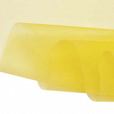 Фатин жесткий 16-68, 22 гр/м2, шир.180см, цвет жёлтый - купить в Обнинске. Цена 89.29 руб.