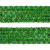 Тесьма с пайетками D4, шир. 35 мм/уп. 25+/-1 м, цвет зелёный - купить в Обнинске. Цена: 1 308.30 руб.