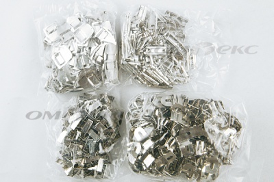 Крючки брючные 4 шипа "Стром" 144 шт. никель - купить в Обнинске. Цена: 383.97 руб.