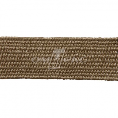 Тесьма отделочная полипропиленовая плетеная эластичная #2, шир. 40мм, цв.- соломенный - купить в Обнинске. Цена: 50.99 руб.