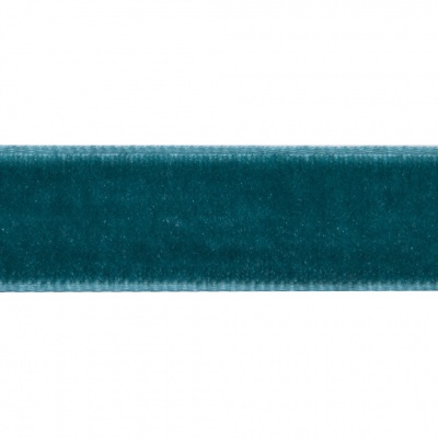 Лента бархатная нейлон, шир.12 мм, (упак. 45,7м), цв.65-изумруд - купить в Обнинске. Цена: 392 руб.