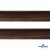 Кант атласный 074, шир. 12 мм (в упак. 65,8 м), цвет коричневый - купить в Обнинске. Цена: 237.16 руб.
