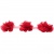 Тесьма плетеная "Рюш", упак. 9,14 м, цвет красный - купить в Обнинске. Цена: 46.82 руб.