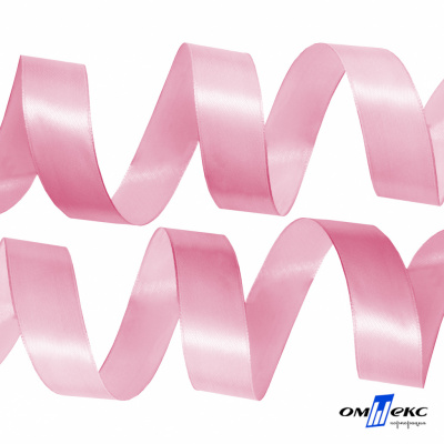 050-нежно-розовый Лента атласная упаковочная (В) 85+/-5гр/м2, шир.25 мм (1/2), 25+/-1 м - купить в Обнинске. Цена: 53.96 руб.