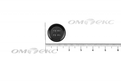 51400/15 мм (4 пр) черные пуговицы - купить в Обнинске. Цена: 0.67 руб.