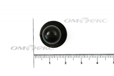 Пуговица поварская "Пукля", 10 мм, цвет чёрный - купить в Обнинске. Цена: 2.03 руб.