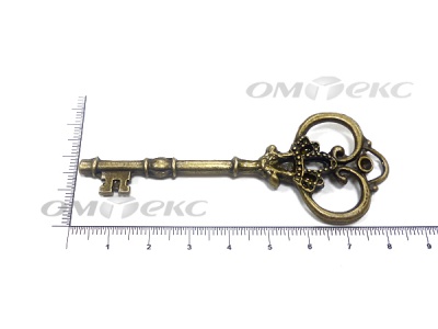 Декоративный элемент для творчества из металла "Ключ"8,5 см  - купить в Обнинске. Цена: 26.66 руб.
