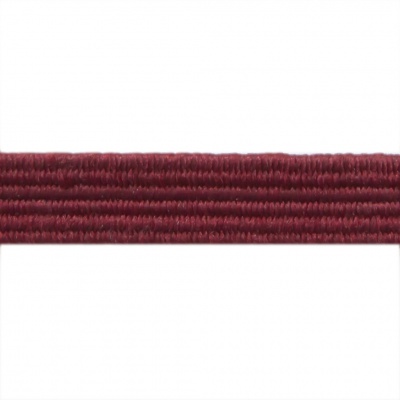 Резиновые нити с текстильным покрытием, шир. 6 мм ( упак.30 м/уп), цв.- 88-бордо - купить в Обнинске. Цена: 155.22 руб.