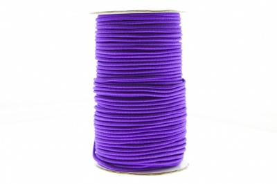 0370-1301-Шнур эластичный 3 мм, (уп.100+/-1м), цв.175- фиолет - купить в Обнинске. Цена: 459.62 руб.