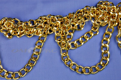 Цепь металл декоративная №11 (17*13) золото (10+/-1 м)  - купить в Обнинске. Цена: 1 341.87 руб.