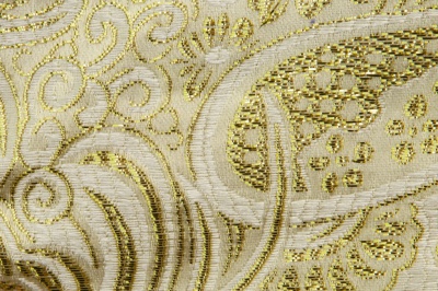 Ткань костюмная жаккард №5, 140 гр/м2, шир.150см, цвет золото - купить в Обнинске. Цена 383.29 руб.