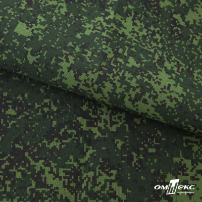 Униформ Рип Стоп 80/20 полиэфир/хлопок, 205 г/м2,  принтованный темно-зеленый, ВО, шир. 150 см - купить в Обнинске. Цена 193.10 руб.