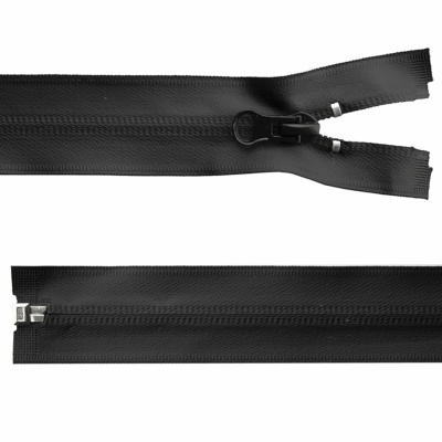 Молния водонепроницаемая PVC Т-7, 100 см, разъемная, цвет чёрный - купить в Обнинске. Цена: 61.89 руб.