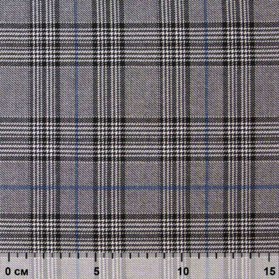 Ткань костюмная "Клер" 80% P, 16% R, 4% S, 200 г/м2, шир.150 см,#3 цв-серый/синий - купить в Обнинске. Цена 412.02 руб.
