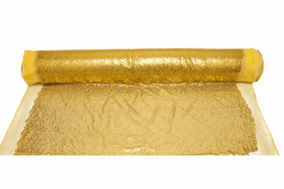 Сетка с пайетками №6, 188 гр/м2, шир.130см, цвет золото - купить в Обнинске. Цена 371.02 руб.