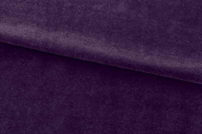 Бархат стрейч, 240 гр/м2, шир.160см, (2,4 м/кг), цвет 27/фиолет - купить в Обнинске. Цена 886.02 руб.