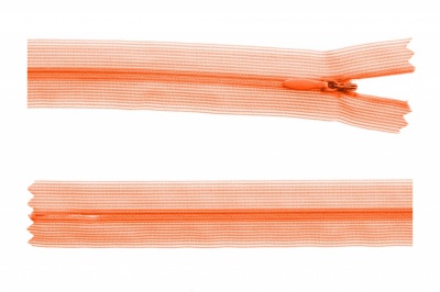 Молния потайная Т3 849, 50 см, капрон, цвет оранжевый - купить в Обнинске. Цена: 8.87 руб.