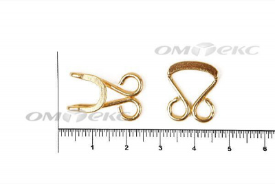 Крючки пришивные 20 мм цв.золото №3  - купить в Обнинске. Цена: 33.62 руб.