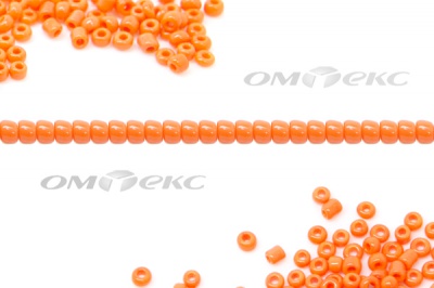 Бисер (ОS) 11/0 ( упак.100 гр) цв.50 - оранжевый - купить в Обнинске. Цена: 48 руб.