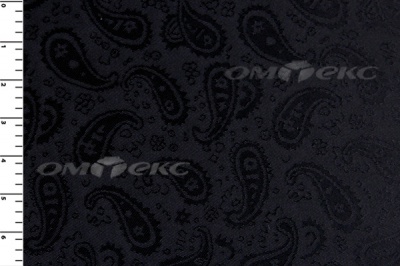 Ткань подкладочная жаккард Р14098, чёрный, 85 г/м2, шир. 150 см, 230T - купить в Обнинске. Цена 166.45 руб.