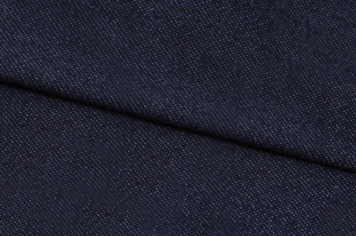 Ткань джинсовая №96, 160 гр/м2, шир.148см, цвет т.синий - купить в Обнинске. Цена 350.42 руб.