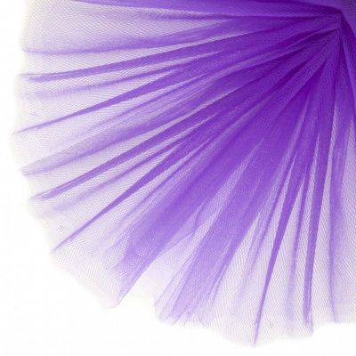 Фатин матовый 16-85, 12 гр/м2, шир.300см, цвет фиолетовый - купить в Обнинске. Цена 96.31 руб.