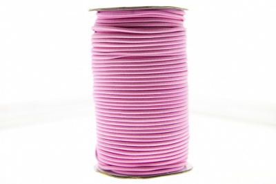 0370-1301-Шнур эластичный 3 мм, (уп.100+/-1м), цв.141- розовый - купить в Обнинске. Цена: 459.62 руб.