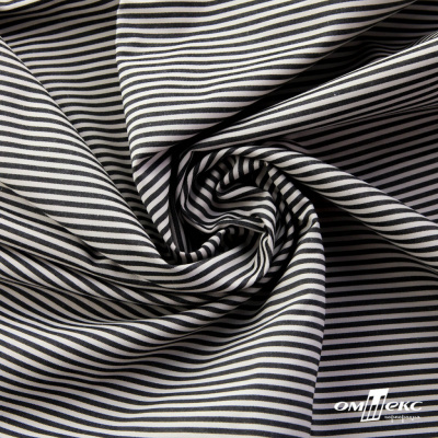 Ткань сорочечная Полоска Кенди, 115 г/м2, 58% пэ,42% хл, шир.150 см, цв.6-черный, (арт.110) - купить в Обнинске. Цена 306.69 руб.