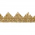 Тесьма металлизированная 0384-0240, шир. 40 мм/уп. 25+/-1 м, цвет золото - купить в Обнинске. Цена: 490.74 руб.