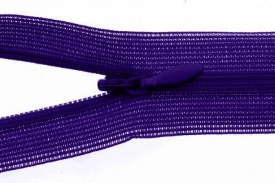 Молния потайная Т3 866, 50 см, капрон, цвет фиолетовый - купить в Обнинске. Цена: 8.62 руб.