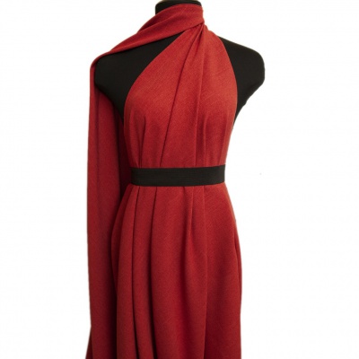 Ткань костюмная габардин "Меланж" 6121А, 172 гр/м2, шир.150см, цвет терракот - купить в Обнинске. Цена 299.21 руб.