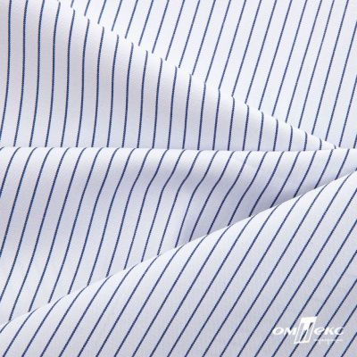 Ткань сорочечная Ронда, 115 г/м2, 58% пэ,42% хл, шир.150 см, цв.4-синяя, (арт.114) - купить в Обнинске. Цена 306.69 руб.