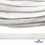 Шнур плетеный d-8 мм плоский, 70% хлопок 30% полиэстер, уп.85+/-1 м, цв.1018-белый - купить в Обнинске. Цена: 735 руб.