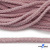 Шнур плетеный d-6 мм круглый, 70% хлопок 30% полиэстер, уп.90+/-1 м, цв.1087-розовый - купить в Обнинске. Цена: 588 руб.