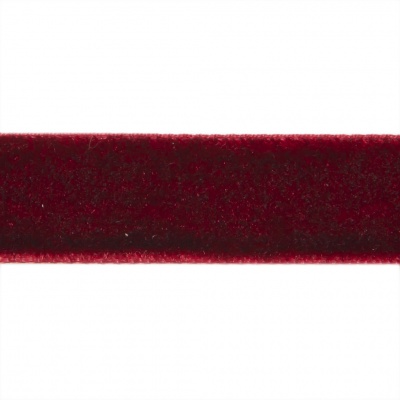 Лента бархатная нейлон, шир.12 мм, (упак. 45,7м), цв.240-бордо - купить в Обнинске. Цена: 396 руб.