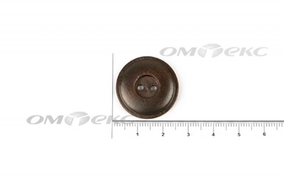 Пуговица деревянная круглая №54 (25мм) - купить в Обнинске. Цена: 4.12 руб.