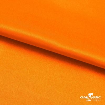 Поли креп-сатин 15-1263, 125 (+/-5) гр/м2, шир.150см, цвет оранжевый - купить в Обнинске. Цена 155.57 руб.