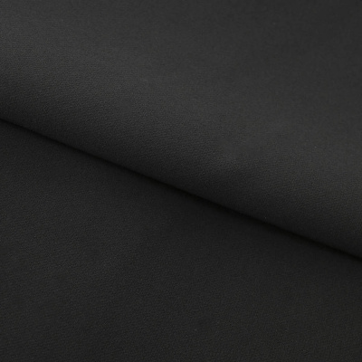 Костюмная ткань "Элис", 200 гр/м2, шир.150см, цвет чёрный - купить в Обнинске. Цена 306.20 руб.