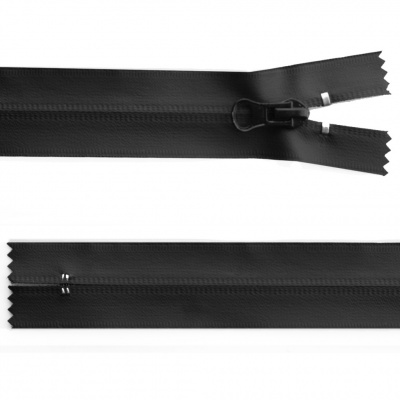 Молния водонепроницаемая PVC Т-7, 20 см, неразъемная, цвет чёрный - купить в Обнинске. Цена: 21.56 руб.