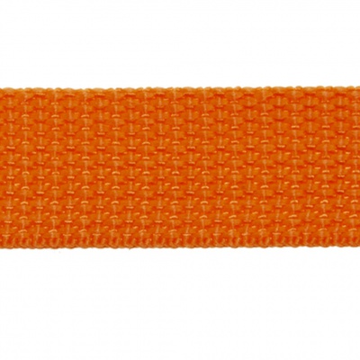 Стропа текстильная, шир. 25 мм (в нам. 50+/-1 ярд), цвет оранжевый - купить в Обнинске. Цена: 409.94 руб.