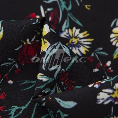 Плательная ткань "Фламенко" 6.2, 80 гр/м2, шир.150 см, принт растительный - купить в Обнинске. Цена 239.03 руб.