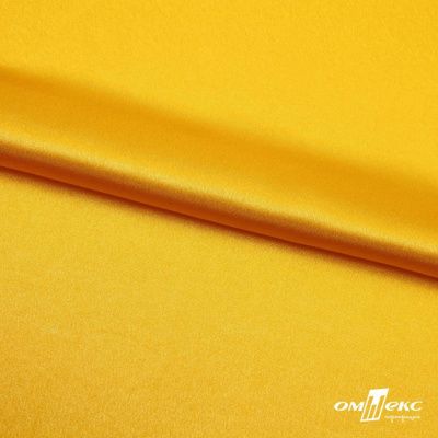 Поли креп-сатин 13-0859, 125 (+/-5) гр/м2, шир.150см, цвет жёлтый - купить в Обнинске. Цена 155.57 руб.