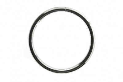 Кольцо металлическое №40 мм, цв.-никель - купить в Обнинске. Цена: 4.45 руб.