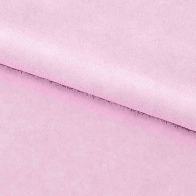 Велюр JS LIGHT 1, 220 гр/м2, шир.150 см, (3,3 м/кг), цвет бл.розовый - купить в Обнинске. Цена 1 055.34 руб.
