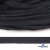 Шнур плетеный d-8 мм плоский, 70% хлопок 30% полиэстер, уп.85+/-1 м, цв.1010-т.синий - купить в Обнинске. Цена: 735 руб.