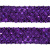 Тесьма с пайетками 12, шир. 35 мм/уп. 25+/-1 м, цвет фиолет - купить в Обнинске. Цена: 1 308.30 руб.
