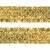 Тесьма с пайетками D16, шир. 35 мм/уп. 25+/-1 м, цвет золото - купить в Обнинске. Цена: 1 281.60 руб.