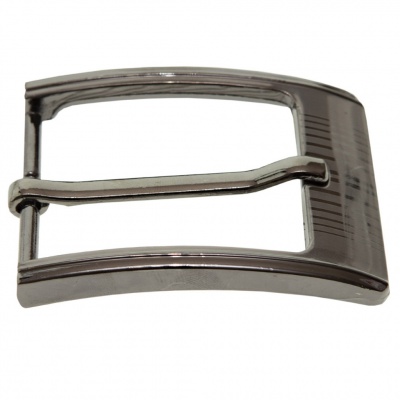 Пряжка металлическая для мужского ремня SC035#7 (шир.ремня 40 мм), цв.-тем.никель - купить в Обнинске. Цена: 43.93 руб.