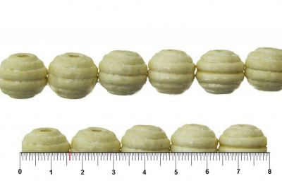 0309-Бусины деревянные "ОмТекс", 16 мм, упак.50+/-3шт, цв.035-белый - купить в Обнинске. Цена: 62.22 руб.